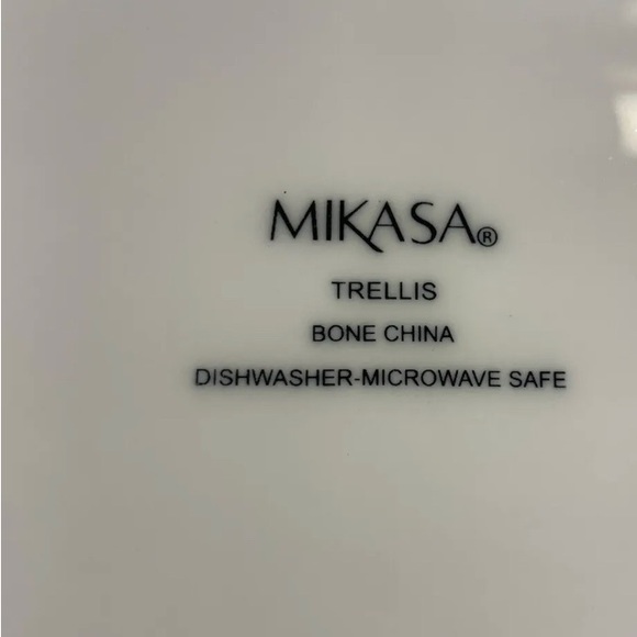Set 4 Trellis Dinner Plates NWT Mikasa Trellis - Picture 2 of 3